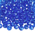 Jmassyang 400 Pieces 4mm Faceted Round Crystal Glass Beads Spacer Beads for Jewelry Making, Bracelets Necklaces Earrings Wind Chimes Suncatchers (Blue) - color: Blue, size: 4mm