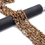 BEADIA Irregular Natural Brown Picture Jasper Stone Loose Semi Gemstone Beads for Jewelry Making 5-8mm 80cm - color: Brown Picture Jasper, size: 5-8mm 80cm