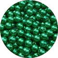 Pinhoollgo 200pcs Pearl Beads 10mm Round Pearl Beads with Hole for DIY Bracelet Necklace Jewelry Making Supplies Handmade Craft(Green) - color: Green, size: 10mm/200pcs
