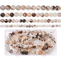 Craftdady Round Natural Agate Beads for Jewelry Making 180pcs 6-12mm Smooth Round Energy Healing Crystal Gemstone Chakra Stone Beads for DIY Crafts Bracelet Earring Necklace Making - color: Crystal Agate
