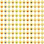 BetterJonny 120 Pieces Crystal Birthstone Charms Beads, 12 Colors Round Crystal Charm with Rings Handmade Jewelry Pendants for Jewelry Necklace Bracelet Earring Making - color: Heart Crystal