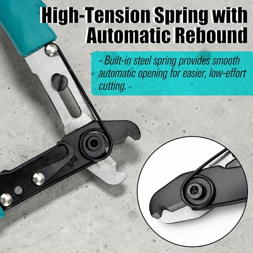 Capillary Tube Cutter - Wire Cutting Pliers Tool for HVAC Air Conditioning and Refrigeration Repairs & Maintenance, Metal Green Snap Clamp On Scissors, Ergonomically Hand Designed Forcep for Copper