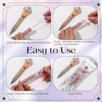 Tondiamo 45 Pcs Full Rhinestone Beadable Pens Bulk Set 15 Glitter Diamond Pens with Cards & Bags Fancy Beaded Pen for Beads DIY Cute Journalling Bling Ballpoint Craft Making(Shell Diamonds) - style: Shell Diamonds