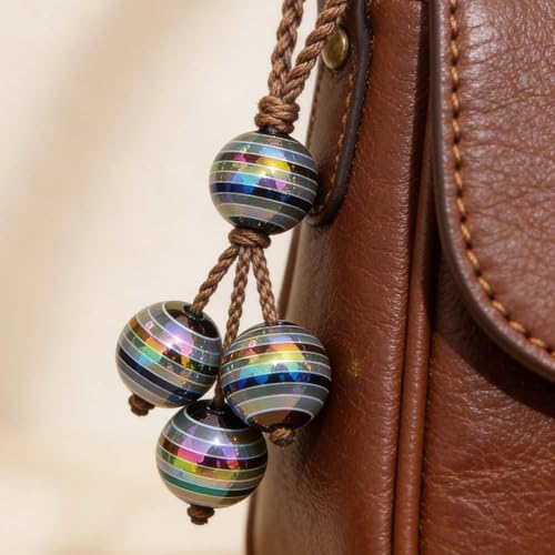 Mixed Lots Shiny AB Color Acrylic Faceted Bead DIY Beading Hairband Bracelets Necklace Craft Embelishment (Black-Transparent Rainbow Stripe) - color: Black-Transparent Rainbow Stripe