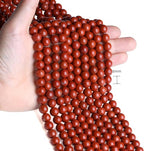 Natural Red Jasper Beads 100Pcs 8mm Crystal Beads Loose DIY Round Stone Bead for Bracelet Necklace Earrings Makingrrings Making - color: C-Red Jasper, size: 100pcs