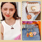 Cheriswelry Cup Cake Resin Pendants Lovely Food Sweet Dessert Dangle Charms Links Hanging Ornament with Metal Loop Fruit Pendants for Key Chains Bracelet Necklace Jewelry Making - color: Mixed Color-Bread&Cake