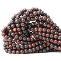 60PCS 6mm Natural Brecciated Jasper Round Loose Beads for Jewelry Making DIY Bracelet Necklace Materials 1 Strand 15" - color: Brecciated Jasper, size: 6mm