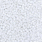 5000pcs Glass Seed Beads, 3mm 8/0 Small Individual Color Seed Beads Mini Pony Bulk for DIY Bracelet Necklaces Wrist Jewelry Making, Cream White - color: Cream White