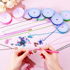12 Rolls 120 Feet 4 mm Jewelry Making Chains Necklace Chains Jewelry Making Supplies Jewelry Chain Link Cable Chain Roll with 120 Lobster Clasps 50 Jump Rings for DIY Earring Bracelet, 12 Colors