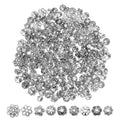 360 Pcs Flower Spacer Beads, 10 Styles Bead Caps Alloy Floral Metal End Cap Silver Vintage Spacers Jewelry Spacers for DIY Bracelet Necklace Earrings Jewelry Making