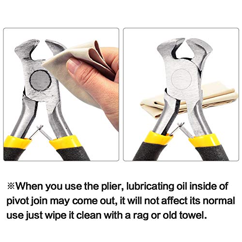 SPEEDWOX Needle Nose Pliers Wire Looping Pliers 6 Inches Mini Pliers with Anti-slip Handles Smooth Tapered Jaws for Hard to Reach Narrow Areas for Jewelry Making Repairing Beading Work Hobby - size: Needle Nose Pliers