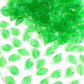 200 Pcs Green Leaf Beads, Leaves Charms for Jewelry Making, Leaf Shaped Beads, Transparent Acrylic Leaves Charm, Summer Plant Charms, Small Charm for Making Bracelets, Necklace, DIY Jewelry