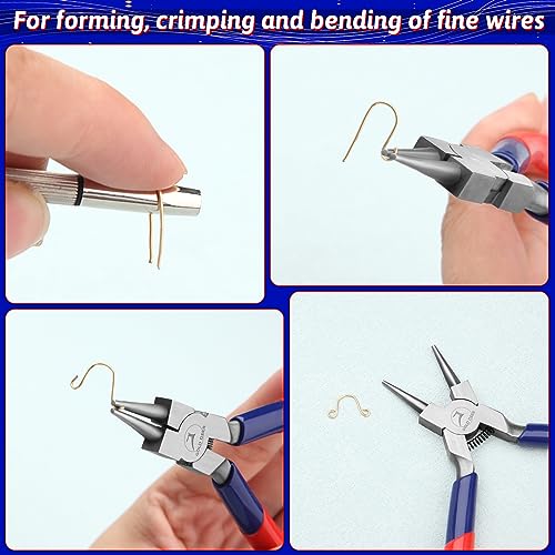 Round Nose Pliers Wire Jewelry Making Tools Micro Round Pliers With Spring For Jewelry Repair Wire Wrapping Beading And Crafts - style: Round Nose Pliers