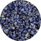 Natural Chip Stone Beads Blue Sodalite 5-8mm About 400 Pieces Irregular Gemstones Healing Crystal Loose Rocks Bead Hole Drilled DIY for Bracelet Jewelry Making Crafting (5-8mm, Blue White Sodalite) - color: Blue White Sodalite
