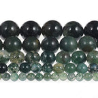 Natural Stone Beads 2mm Aquatic Agate Gemstone Round Loose Beads Crystal Energy Stone Healing Power for Jewelry Making DIY,1 Strand 15" - color: Aquatic Agate, size: 2MM