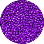 2000pcs Purple Glass Seed Beads, Colorful Tiny 4mm Beads for Jewelry Making, Beading Supplies. - color: Purple