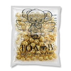 TOAOB 100pcs Gold Spacer Beads 6mm Filigree Hollow Ball Beads Round Metal Loose Beads for DIY Crafts Bracelets Necklaces Earrings Jewelry Making - color: Gold, size: 6mm