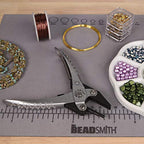 The Beadsmith 3-Step Round and Concave Nose Parallel Plier, Loops 3, 4, 5mm, 5.5 inches (140mm), Steel Tool for Jewelry Making, with Spring - style: 3-Step Round/Concave - 140mm
