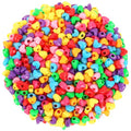 UPINS 1200Pcs Heart Beads, Valentine's Beads for Crafts Jewelry Making Bracelets Beads for Valentine's Party Christmas (600 Large and 600 Small) - color: Multicolor Heart