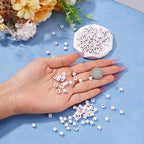 FASHEWELRY 500Pcs White Golden Letter Beads 4.5mm Square Alphabet Beads Acrylic Cube Letter J Beads for Friendship Bracelet Necklace Keychains Jewelry Making - color: Letter J