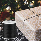 Black Nylon String Cord - 1MM 100 Yards Black Twine, Bracelet String for Bracelet Making, Braided Ornament Lanyard Thread, Jewelry Thread Clay Bead Cords for Crafts, Macrame Satin - style: Black