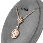 PU Leather Necklace Display Stand Microfiber Small Necklace Holder Jewelry Gift Display Stand For Birthday, Valentine's Day (Dark Gray) - color: Deep Grey