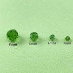 400pcs 3mm Round Crystal Glass Beads Round Faceted Spacer Beads for Jewelry Making Bracelet Earring Necklace Wind Chimes Suncatchers DIY Craft Making Supplies(Green Series) - color: Green Series, size: 3mm