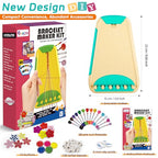 Friendship Bracelet Making Kit for Girls Ages 8-12, Kids Jewelry Making Kit with 28 Pre-Cut Threads and Letter Beads, Arts and Crafts for Kids, Birthday Easter Gifts for 6 7 8 9 10 11 12 Year Old - color: Cyan