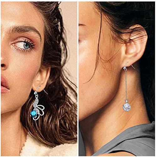 30pcs Silver Diamond Earring Hooks Hypoallergenic French Ear Wire Earrings Fish Hooks with Loop Hole for DIY Jewelry Making Accessories - color: Silver