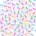 300Pcs Round Letter Beads Z 4X7mm Individual Flat Alphabet Beads for Friendship Bracelets Making - color: Round - Z