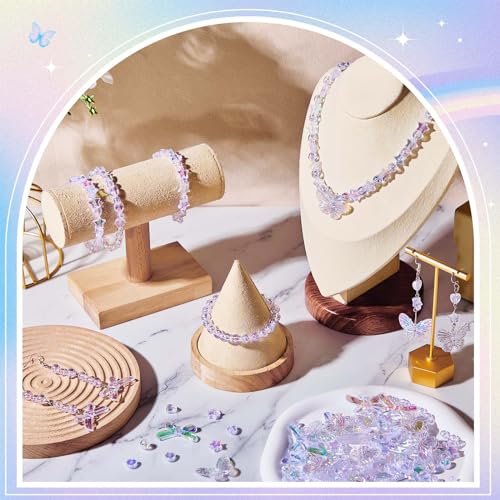 Juexica 500 Pcs ABS Imitation Pearl Beads Star Heart Bowknot Circle Flower White Aesthetic Beads for Jewelry Making Bracelets Necklaces Earrings Key Chains Accessories DIY Crafts(Bright Style) - color: Bright Style