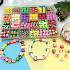 480PCS Fruit Polymer Clay Beads for Bracelet Earring Jewelry Making, Mixed Clay Spacer Beads Charms for DIY Art Craft Gifts (Fruit) - color: Fruit