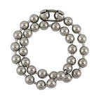 DragonWeave Jewelry 9.5mm Extra Large Silver Steel Ball Chain Mens Necklace Extra Durable Color Protect Finish ANY LENGTH