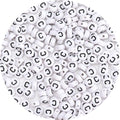 100Pcs Letter Beads 4x7mm White Round Acrylic Alphabet Beads Letter C Beads for Jewelry Making DIY Bracelets Necklaces Key Chains - color: C 100Pcs