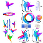 Mity rain Wind Chimes Resin Molds Silicone Kit Bundle, Hummingbird Shape Wind Chimes Molds for Epoxy Resin, Jewelry Resin Casting Molds Wind Bell Molds for Spring Decor