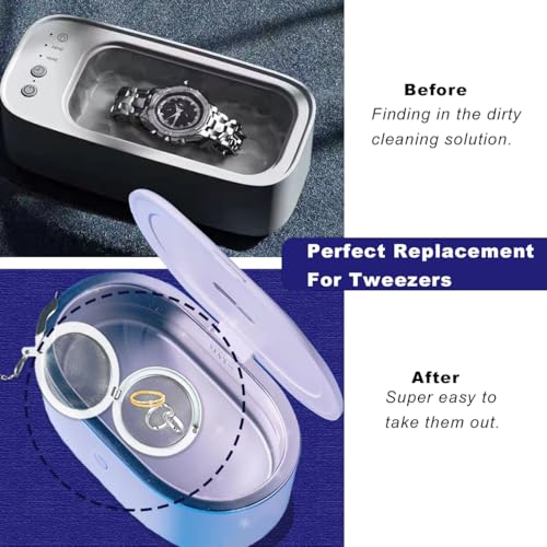 3 Pack Ultrasonic Cleaner Basket, Ultrasonic Jewelry Cleaner Stainless Steel Basket for Ultrasonic Jewelry Cleaner, Parts, Jewelry Steamer, Placed Ultrasonic Cleaning - size: 4.2 Inch