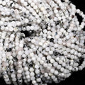 120pcs 3mm Natural Blackpoint Moonstone Gemstone Beads Faceted Round Loose Stone Beads for Jewelry Making (1 Strand) - color: Blackpoint Moonstone, size: 2.8-3.3mm