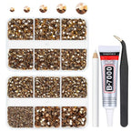 qiipii 3060PCS Retro Brown Resin Rhinestones for Crafting Coffee Flatback Jelly Resin Stones 2mm 3mm 4mm 5mm 6mm Non-Hotfix Old Copper Gems Stones Diamonds Crystals for Tumblers Mugs Bottles Crafts - color: Copper
