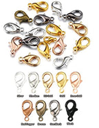 MSCFTFB 300 Pieces Mini Lobster Clasps Metal Lobster Claw Clips Fastener Hooks for Bracelet Necklace Choker Jewelry Making Findings DIY Keychain Bag Phone Dangle Charms (6x12mm,Gold) - color: Gold