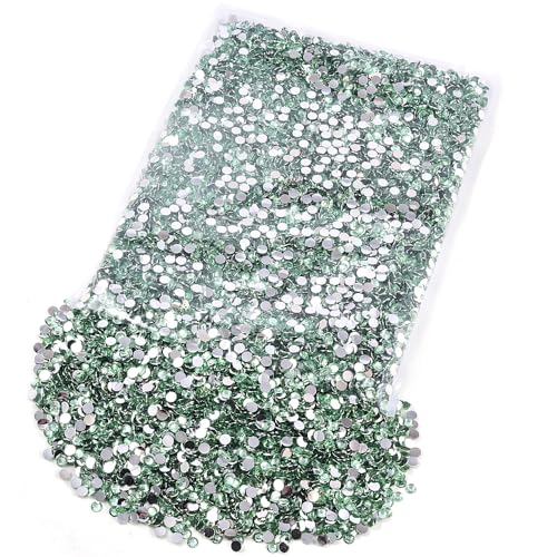 Blinginbox 50000pcs Flatback Rhinestones,Resin Non Hotfix Rhinestones Large Quantity Wholesale for Crafts DIY Creative Design,Clothes,Makeup,Nail Art (2mm=0.08",Lt.Peridot) - color: Lt.peridot, size: 2mm=0.08"