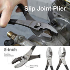 Amazon Basics Pliers Set, Hand Tools for Precision, Cutting Wire Cutter with Needle Nose and Diagonal, Quality Tool Set for Home Maintenance, Set of 4, Black and Silver