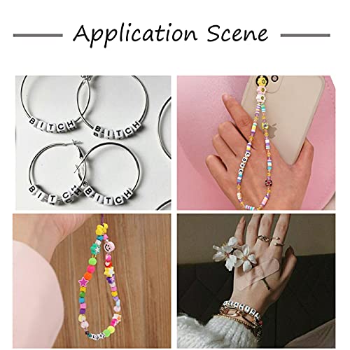 FASHEWELRY 300Pcs Cube White Acrylic Letter Beads 6x6mm Letter Y Alphabet Beads for DIY Bracelet Necklace Jewelry Making - color: Letter Y, size: 6x6x6mm