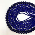 780Pcs Briolette Crystal Glass Beads for Jewelry Making, 3-10mm Faceted Darkblue Crystal Beads for Bracelets, Rondelle Glass Beads Bulk for Crafts Wine Charms Wind Chimes Suncatchers - color: Darkblue