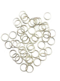 50pcs 925 Sterling Silver Open Jump Rings, 22 Gauge 5.7mm OD/4.5mm ID Made in USA by CRAFT WIRE - size: 5.7mm OD/4.5mm ID
