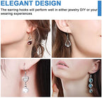 925 Sterling Silver Earring Hooks, 750PCS Earring Hooks Kit 250PCS/125Pairs Hypoallergenic Ear Wires with 250PCS Silver Open Jump Rings and 250PCS Rubber Backs Earwire for Jewelry Making - size: 750pcs-silver