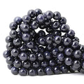 35PCS 10mm Natural Blue Sandstone Gemstone Round Loose Beads Stone Beads for Jewelry Making DIY Findings 1 Strand 15" - color: Blue Sand Stone, size: 10mm