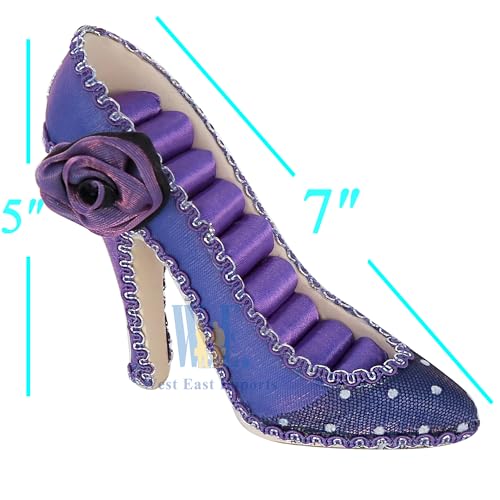 2 PCS Set Jewlery Display Shoe Ring Holder - Mannequin Necklace Display Bracelet Orgaziner (Purple) - color: Purple
