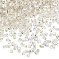 uxcell 1400Pcs Glass Bugle Beads, 1.5x1.5mm Tube Mini Loose Glass Seed Spacer Bead for DIY Earrings Necklaces Bracelets Jewelry Making (Silver) - color: Silver, size: 1.5x1.5mm