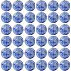 Natural Stone Beads 100pcs 10mm Blue White Sodalite Round Genuine Stone Beading Loose Gemstone Hole 1mm DIY Charm Smooth Beads for Bracelet Necklace Earrings Jewelry Making (Blue White Sodalite, 10mm) - color: Blue White Sodalite, size: 10mm
