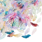 Beadthoven 144Pcs 12 Colors Glass Leaf Beads Mixed Transparent Gold Foil Feather Leaf Bead Charm Colorful Long Leaves Plant Spacers for Necklaces Earrings Key Chains DIY Jewelry Making - color: Feather Leaf Gold Foil